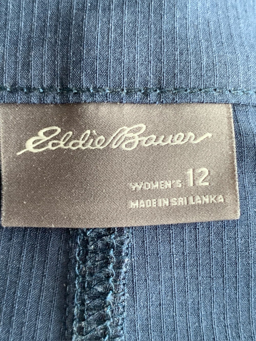 EDDIE BAUER Women’s Blue Stretch Ripstop Crop Pants - Picture 3 of 15